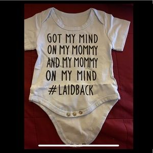 New, never worn Mommy onesie